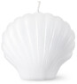 Snäcka - Dekorationsljus, H 7,3 cm, 2-pack - Vit