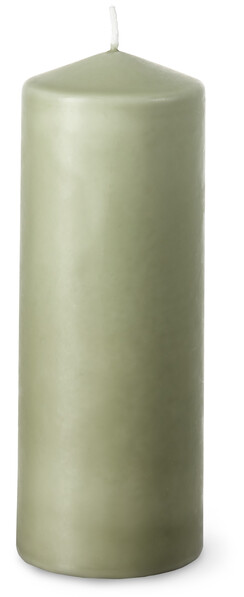 Glänsa - Blockljus, H 18 Ø 7 cm, brinntid 48 h - Grön
