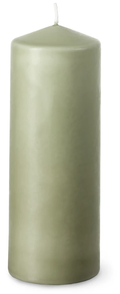 Glänsa - Blockljus, H 18 Ø 7 cm, brinntid 48 h - Grön