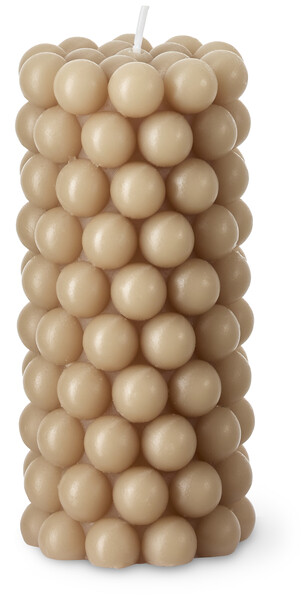 Pärla - Dekorationsljus, H 14 cm - Beige