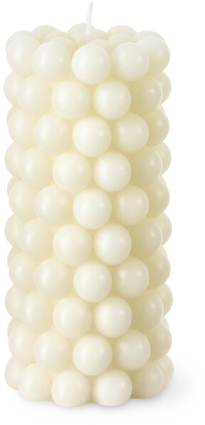 Pärla - Dekorationsljus, H 14 cm - Vit