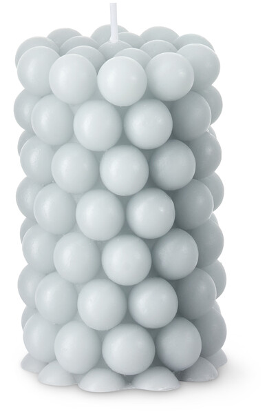 Pärla - Dekorationsljus, H 10 cm - Blå