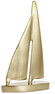 Sailing - Prydnadsföremål, 19x6x32 cm - Gul
