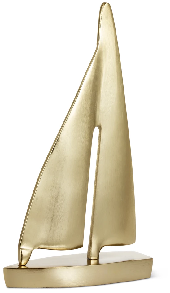 Sailing - Prydnadsföremål, 19x6x32 cm - Gul