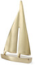 Sailing - Prydnadsföremål, 19x6x32 cm - Gul