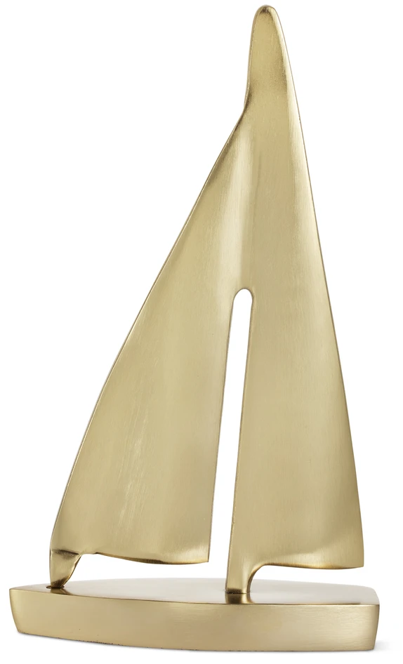Sailing - Prydnadsföremål, 19x6x32 cm - Gul