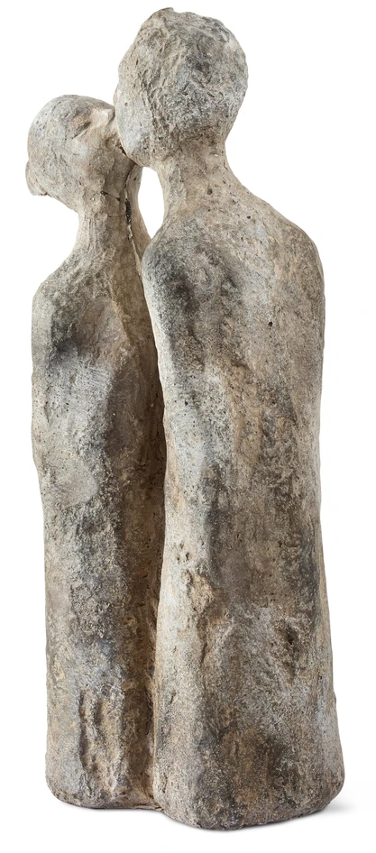 Puss - Prydnadsföremål, 12x8x28 cm - Grå