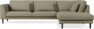 Willow - 3-sits soffa med divan höger, fast klädsel - Beige