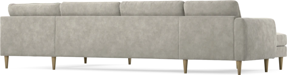 Bridge - 3-sits soffa med schäslong vänster och divan höger - Grå