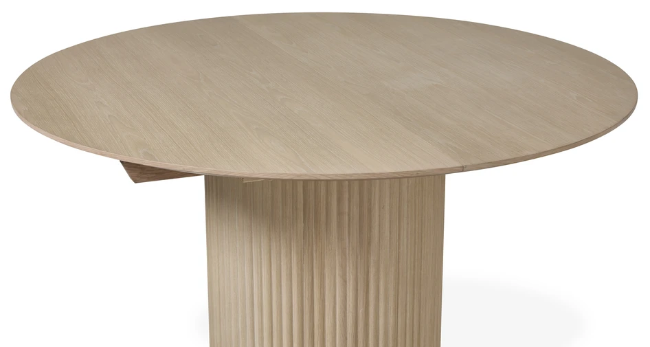 Cord - Matbord, Ø 136-186 cm - Vit