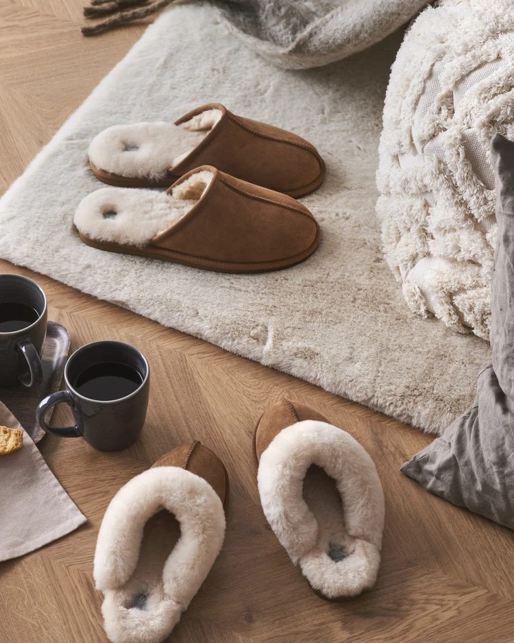 Trysil - Tofflor i fårskinn, Strl. 39-40 - inspiration