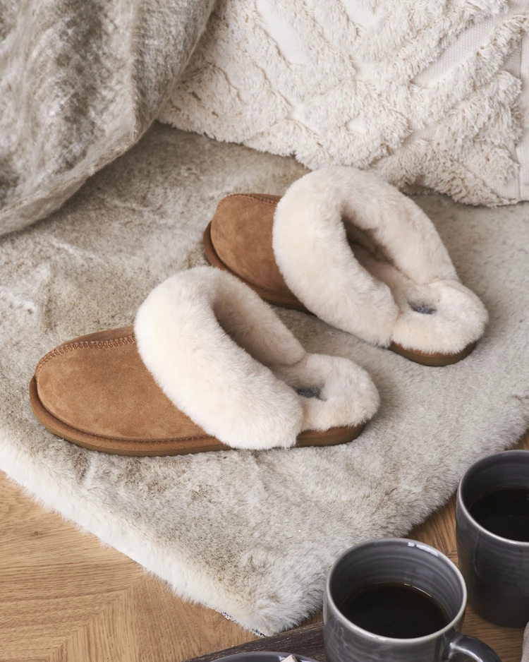 Trysil - Tofflor i fårskinn, Strl. 39-40 - inspiration