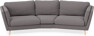 Madison - 3-sits soffa svängd, 90 cm - Grå