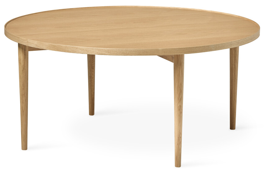 Tuva - Soffbord, Ø 100 cm - Beige