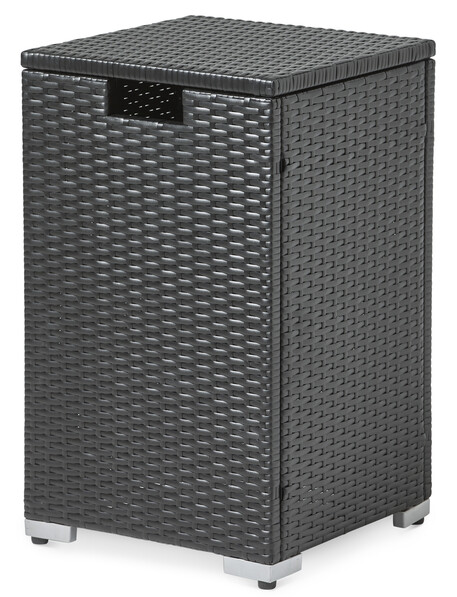 Riga - Förvaringsbox för gasoltub, H 68 cm - Svart