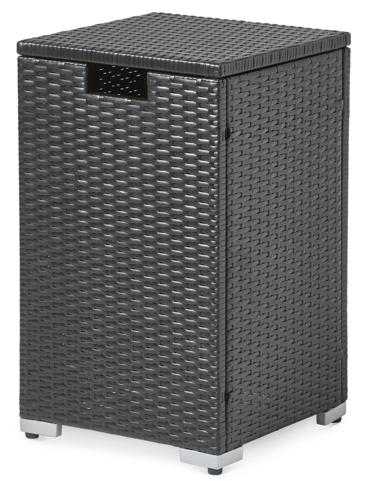 Riga - Förvaringsbox för gasoltub, H 68 cm - Svart