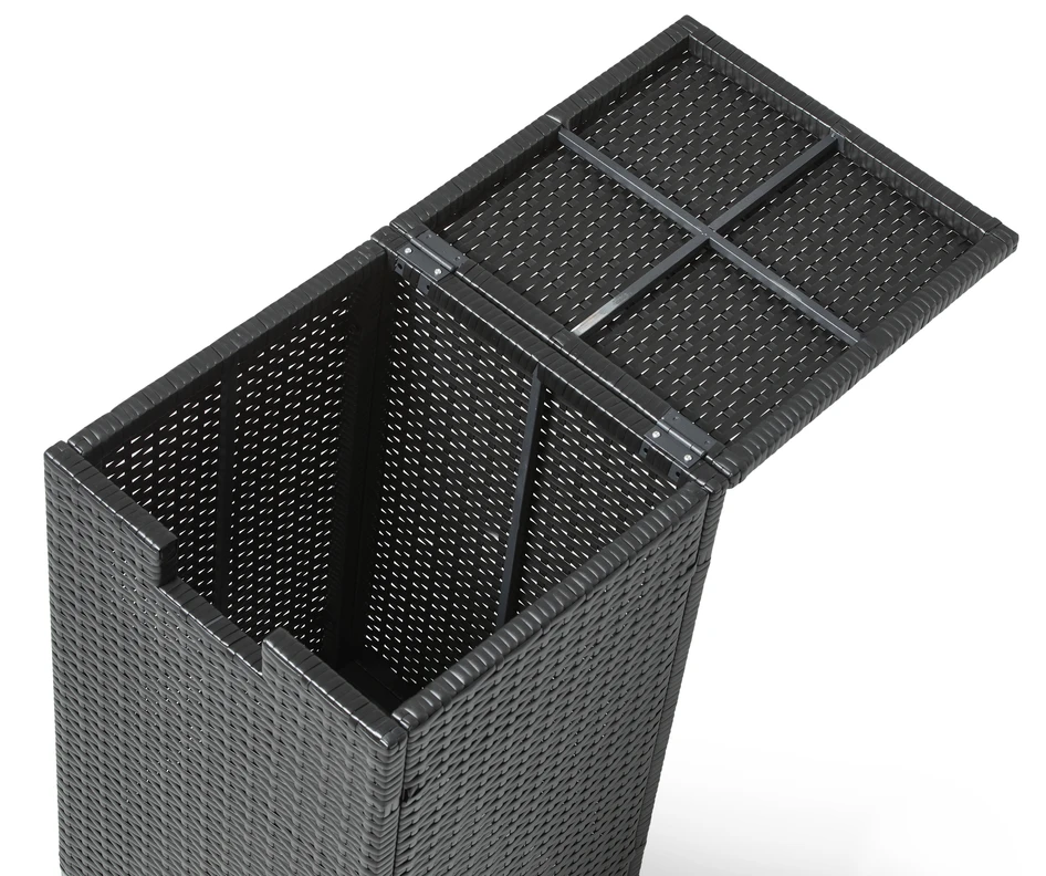 Riga - Förvaringsbox för gasoltub, H 68 cm - Svart