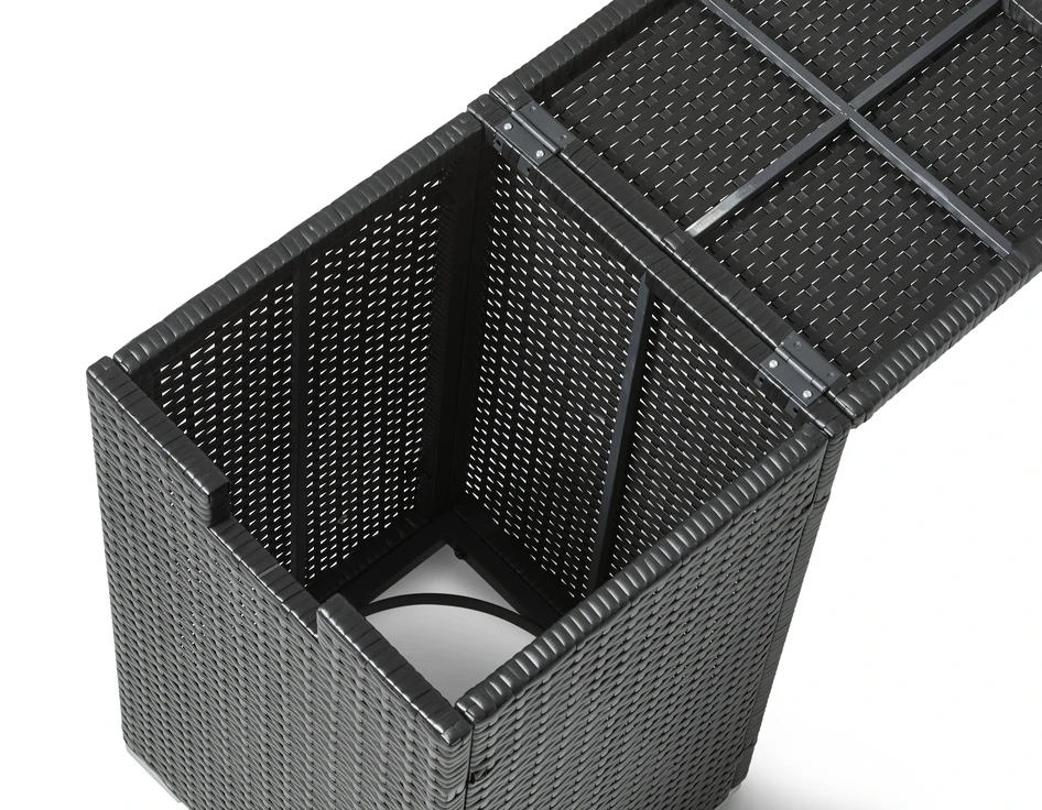 Riga - Förvaringsbox för gasoltub, H 68 cm - Svart