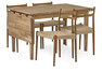 Ekerö - Matgrupp med 4 stolar Ines - Beige