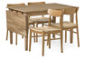 Ekerö - Matgrupp med 4 stolar Ida - Beige