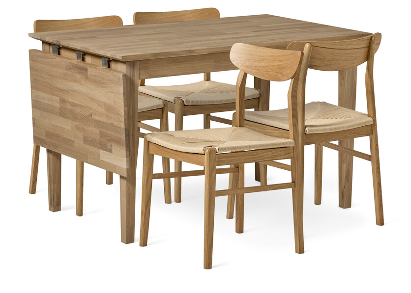 Ekerö - Matgrupp med 4 stolar Ida - Beige