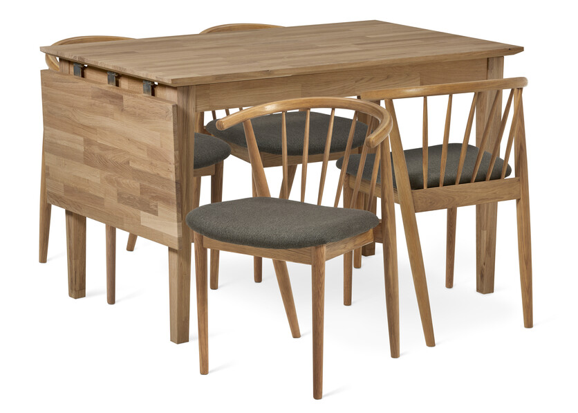 Ekerö - Matgrupp med 4 stolar Sixten - Beige