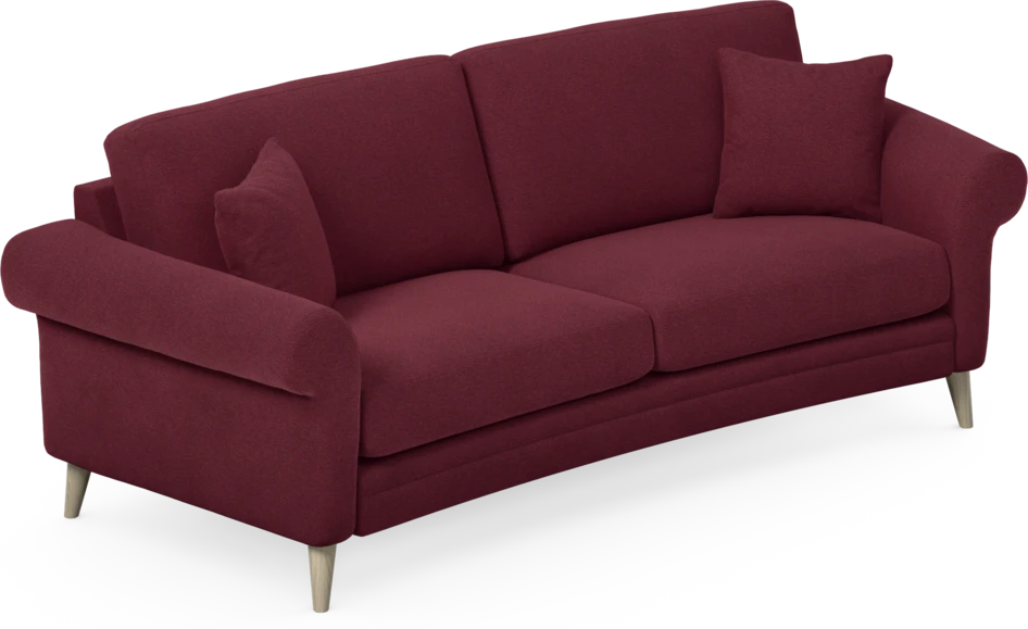 Eden - 2,5-sits soffa svängd - Röd