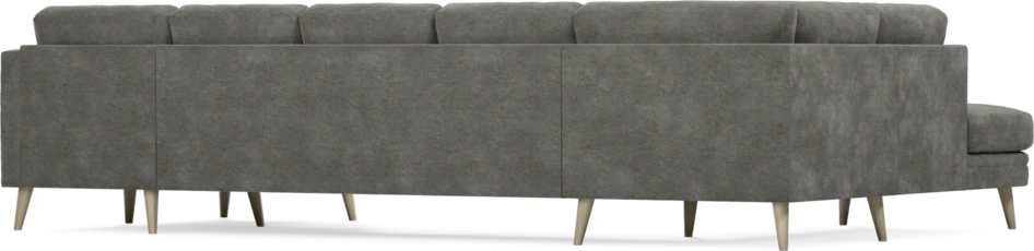 Eden - 3-sits soffa med divan vänster och schäslong höger - Grå