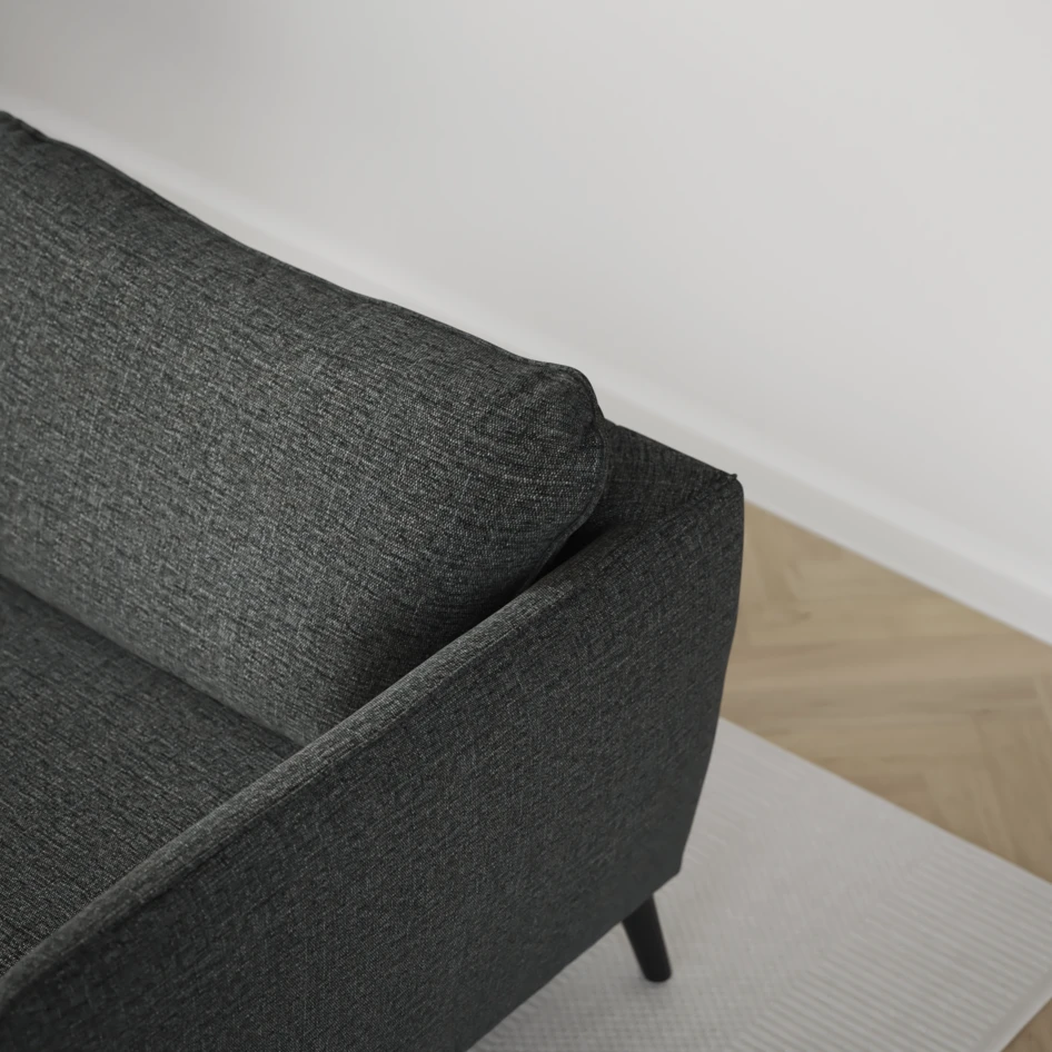 County - 3-sits soffa med schäslong vänster och divan höger - Grå