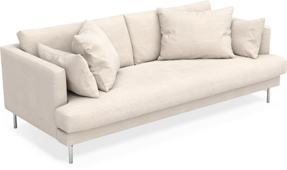 Harper - 3-sits soffa, hel dyna - Beige