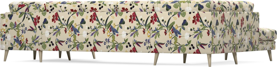 Eden - 3-sits soffa med divan vänster och schäslong höger - Flerfärgad