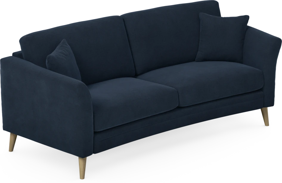 Eden - 2,5-sits soffa svängd - Blå