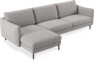 Madison Lux - 3-sits soffa med schäslong vänster - Beige