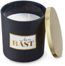 Budskap - Doftljus, H 10 cm, brinntid 35 h - Svart