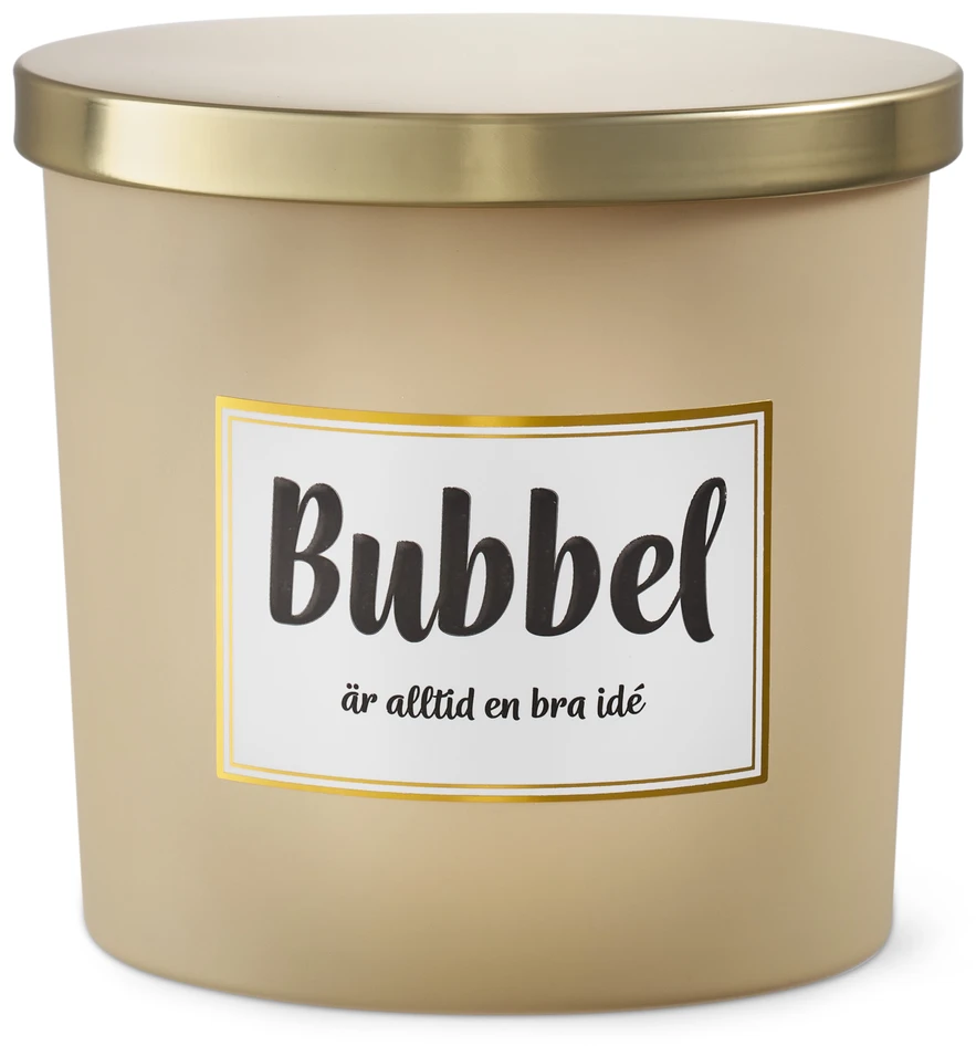 Budskap - Doftljus, Peppercorn Shea, brinntid 35 h, 300 gr - Beige