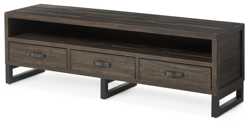 Woodenforge - Tv-bänk, B 175 cm - Svart