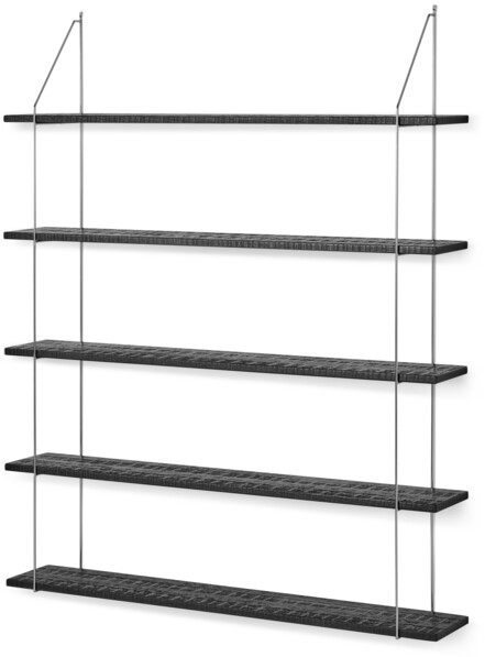 Axel rustik - Vägghylla, B 120 cm - Svart