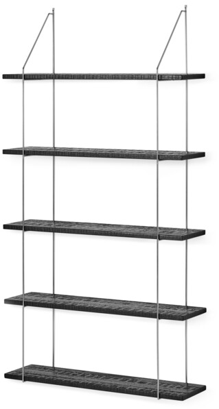 Axel rustik - Vägghylla, B 80 cm - Svart