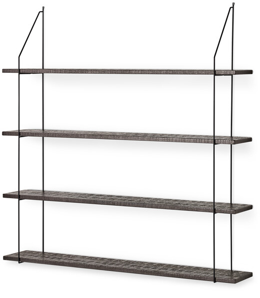 Axel rustik - Vägghylla, B 120 cm - Brun
