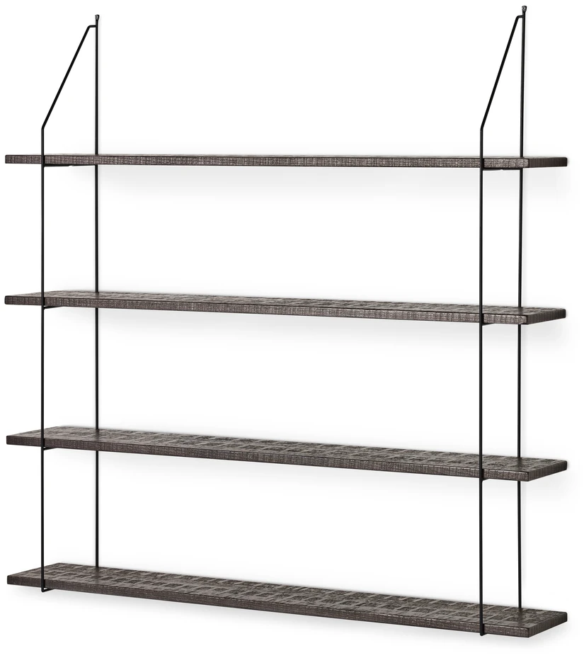 Axel rustik - Vägghylla, B 120 cm - Brun