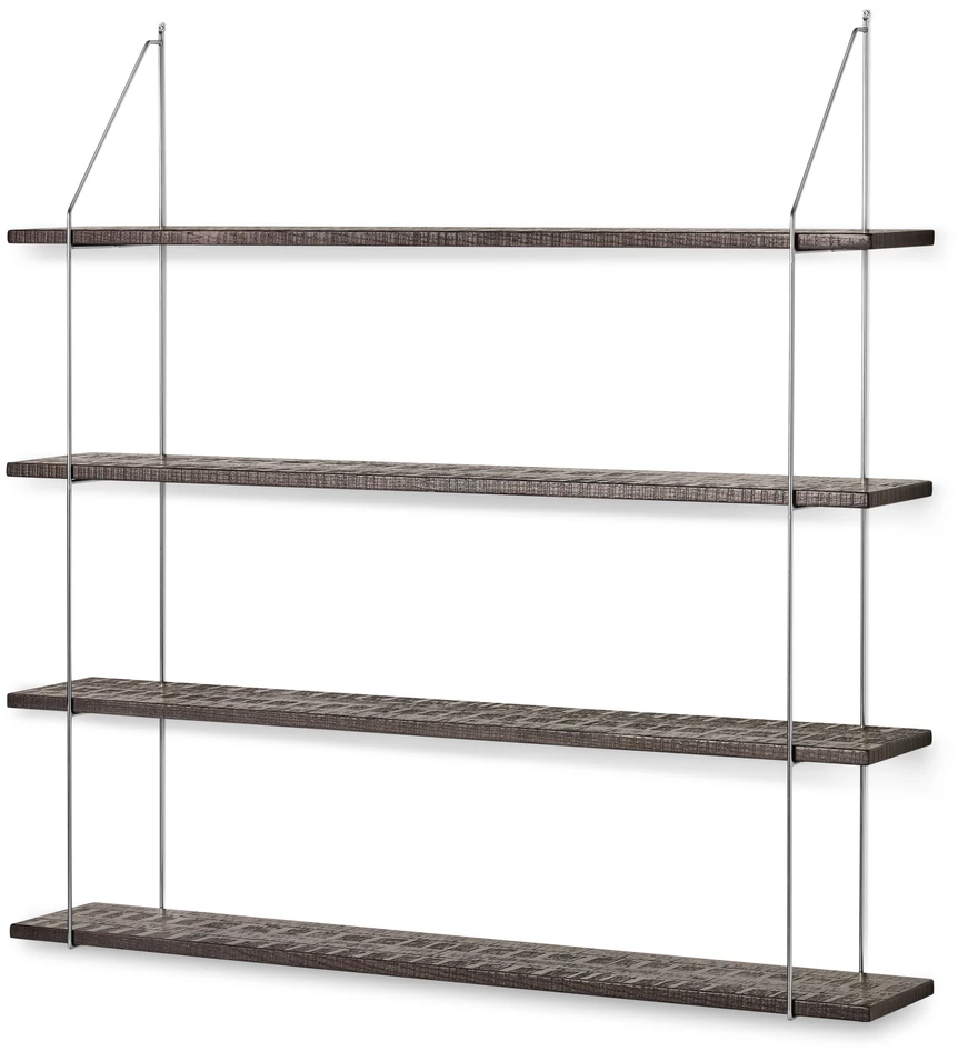 Axel rustik - Vägghylla, B 120 cm - Brun
