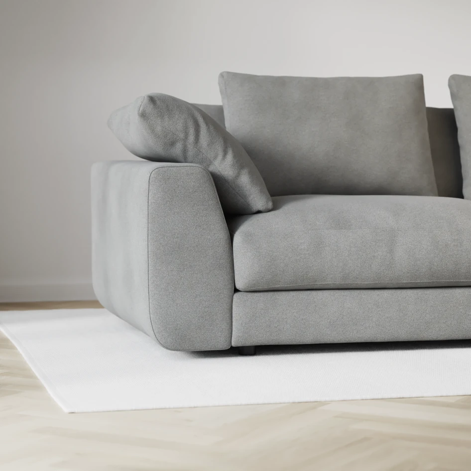 Amie - 3-sits soffa - Grå