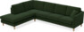 Eden - 3-sits soffa med divan - Grön