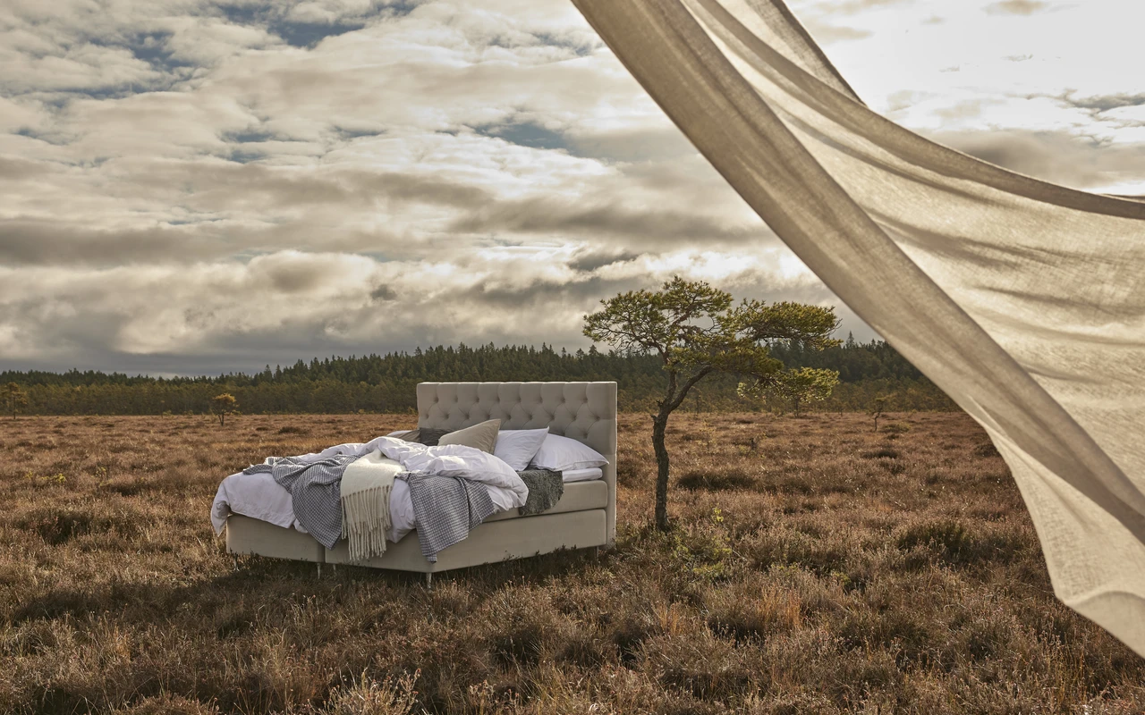 Cape Farewell - Kontinentalsäng, dubbelsäng med bäddmadrass och sängben - inspiration