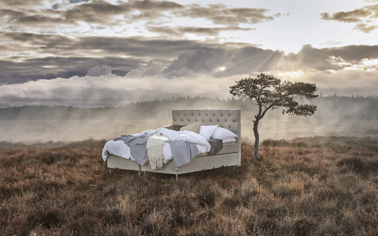 Cape Farewell - Kontinentalsäng, dubbelsäng med bäddmadrass och sängben - inspiration