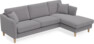 Eden - 2,5-sits soffa med schäslong - Grå