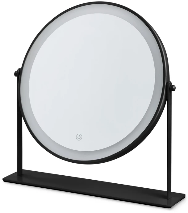 Linn, Bordsspegel med LED-belysning, H 35 Ø 35 cm