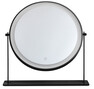 Linn - Bordsspegel med LED-belysning, H 35 Ø 35 cm - Svart
