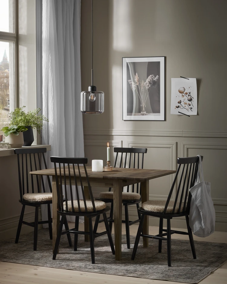 Ekerö - Matbord, 75/115x75x75 cm - inspiration