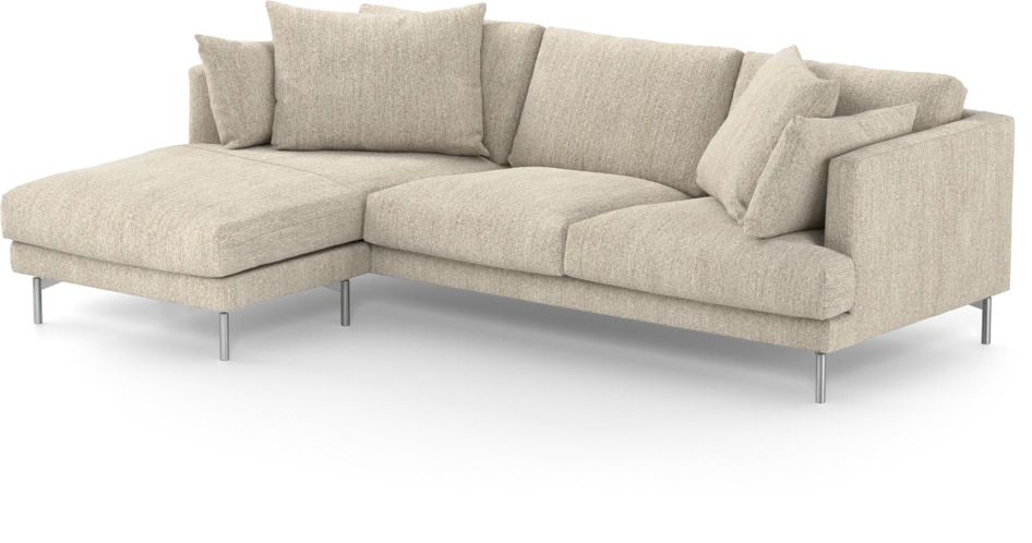 Harper - 4-sits med schäslong vänster - Beige